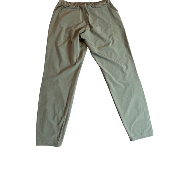 Athleta Aspire Green Athletic Workout Ankle Pants Size 4 Ruched - Picture 3 of 12